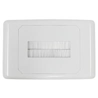 Outlet Plate with Brush Cover (20 Pack)