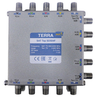 TERRA 5 Wire Splitter 2 Way 4 Satellite 1 Terrestrial for TDT and Radial Multiswitches