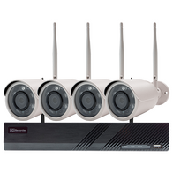 Wi-Fi Security 8CH NVR Kit with 2TB HDD, 4x 2MP Bullet