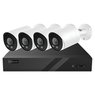 PoE Security Kit with 8CH 2TB AI NVR and 4 Bullet Cameras