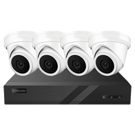 PoE Security Kit with 8CH 2TB AI NVR and 4 Dome Cameras