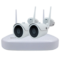 Wi-Fi Security 9CH NVR Kit with 2TB HDD, 2x 2MP Bullet