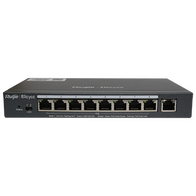 9 Port Gigabit Managed Network Switch (8 Port PoE, 1 Uplink)