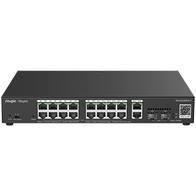 20 Port Gigabit Managed Network Switch (16 PoE+ Ports, 2 RJ45 GbE Ports plus 2 SFP)