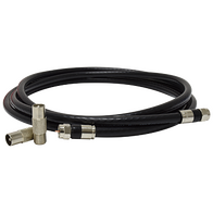 2m RG6 Quad-shield Flylead with Adaptors