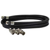 5m RG59 Quad-shield Flylead with Adaptors