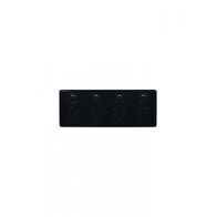 Puma - 4 Gang Fixed Power Point Double Pole 10A  Black x15 - PUBIG4BK