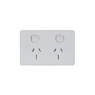 Puma -u00a0Power Point Double Pole Switched 2 Gang, 15A 250V~, Shuttered, Vandal Proof  x10 - PUPP152GVP