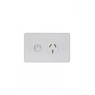 Puma -u00a0Power Point Switched, 1 Gang, Shuttered, Double Pole 20A 250V~ Vandal Proof  - PUPP201GVP