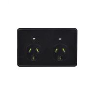 Puma -u00a0Power Point Auto Switched 2 Gang 10A 250V~  White x5 - PUPP2GAU