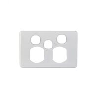 Puma -u00a0Power Point Switched 2 Gang 10A 250V with Extra Switch 16A Cover Only  x10 - PUPPSW2GCO