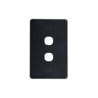 Puma - Switch Plate Vertical 2u00a0Gang Less Mech, Vandal Proof  White x10 - PUSWPV2GVP