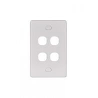 Puma - Switch Plate Vertical 4 Gang Less Mech, Vandal Proof  x10 - PUSWPV4GVP