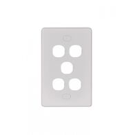 Puma - Switch Plate Vertical 5 Gang Less Mech, Vandal Proof  x10 - PUSWPV5GVP