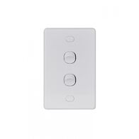 Puma - Switch Vertical 2 Gang 10AX/16A 250V Vandal Proof  x10 - PUSWV2GVP