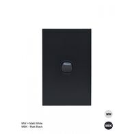 Clouded Leopard - Switch Vertical 1 Gang 16AX/20A 250V  Matt White x10 - CLSWV1GMW