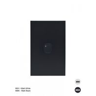 Clouded Leopard -u00a0Switch Vertical 1 Gang, Push Button Electronic, 1200W/500VA  Matt White x5 - CLSWV1GPBEMW