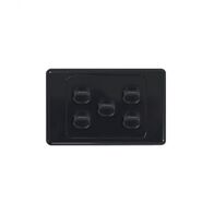 Cougar - Switch Horizontal 5 Gang 10AX/16A 250V~  White x5 - COSW5G