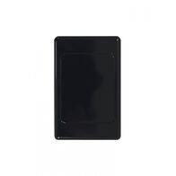 Blank Plate with Clip On Surround  Black  x10 - COSWPVXGBK