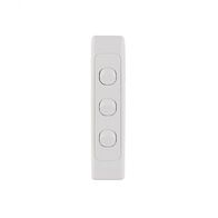 Cougar -u00a0Architrave Switch Vertical 3 Gang, 10AX/16A 250V~  White x10 - COSWVA3G