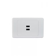 Cougar - Fully Integrated 3.4A Dual USB Charger Plate  x5 - COUSB2G