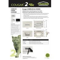 Brush Cable Management Recessed Plate White & Black  White x10 - CODEN