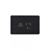 Flat Cat - Power Point Switched 1 Gang Slim 15A 250V  Black x10 - FLPP151GBK