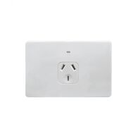 Flat Cat - Power Point Auto Switched 1 Gang 10A 250V~  White x5 - FLPP1GAU