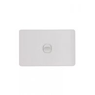 Flat Cat -u00a0Switch Horizontal 1 Gangu00a010AX/16A 250V~  Matt White x10 - FLSW1GMW