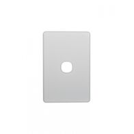 Flat Cat -u00a0Switch Horizontal 1 Gangu00a010AX/16A 250V~  Replacement White Cover x10 - FLSWPV1GCO