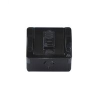 Hippo - Single Outdoor Weatherproof Power Point IP54 15A 250V Base  Black x1 - HPPP151GBK