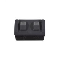 Hippo - Double Outdoor Weatherproof Power Point IP54 10A 250V  Matt Black  x1 - HPPP2GMBK