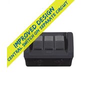 Hippo -u00a0 Power Point Weatherproof Double Outlet IP54 10A 250V with Extra Switch 10AX 10A Separate Circuit  White x5 - HPPPSW2G