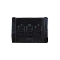 Hippo -u00a0Switch Weatherproof Triple For Outdoor Use IP66 16AX 20A 250V with Large Back Box  Black x1 - HPSW3GLBK