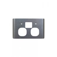 Leopard -u00a0Power Point Fully Integrated Dual USB Charger (Type A & C) Auto Switched, 10A 250V~ Cover Brushed Aluminium  x10 - LEPP2USBAUCBA