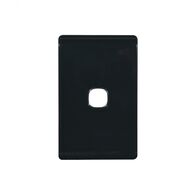 Leopard - Switch Plate Vertical 1 Gang (Less Mech)  White x10 - LESWPV1G