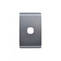 Leopard - Switch Vertical 1 Gang, 16AX/20A 250V~  Brushed Aluminium Cover x10 - LESWPV1GCBA