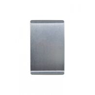 Leopard - Blank Plate & Cover  Brushed Aluminium Cover x10 - LESWPVXGCBA