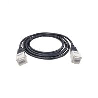 Meerkat -u00a0HDMI Cable with Clip In Detachable Female to Female Socket Connections in White at either end 4K at 60Hz 3 Metres Long  x1 - MEHDMI2