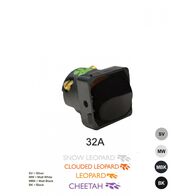 Switch Mechanism 32A 250V~ Cat's Eye  Matt Black x5 - MESW32CMBK