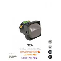 Switch Mechanism 32A 250V~ Cat's Eye  White x5 - MESW32C