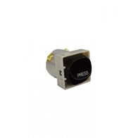 Switch Mechanism Bell Press Return 10AX/16A 250V~  Matt Black x5 - MESWBPR