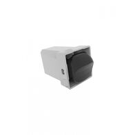 Meerkat -u00a0Switch Mechanism 3-Position 10AX/16A 250V~ Cat's Eye  Black x4 - MESWC3BK