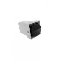 Meerkat -u00a0Switch Mechanism 3-Position 10AX/16A 250V~ Cat's Eye  Matt Black  x4 - MESWC3MBK