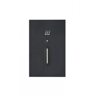 Powermesh - Fan Controller with Light Switch  Clouded Leopard Matt Black Cover x1 - PMFCCLCMBK