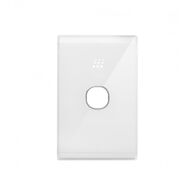 Powermesh -u00a0Multi Purpose Switch 1 Buttonu00a0Maxu00a05AX total, 220-240V 50Hz, 2 or 3 wire auto-sensing (Formerlyu00a0PMPUSWMPV1G)  Snow Leopard White Cover x1 - PMMPS1SNC