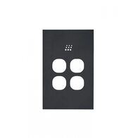 Powermesh -u00a0Multi Purpose Switch 4 Buttonu00a0Maxu00a05AX total, 220-240V 50Hz, 2 or 3 wire auto-sensing (Formerlyu00a0PMPUSWMPV4G)  Clouded Leopard Matt Black Cover x1 - PMMPS4CLCMBK