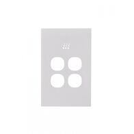 Powermesh -u00a0Multi Purpose Switch 4 Buttonu00a0Maxu00a05AX total, 220-240V 50Hz, 2 or 3 wire auto-sensing (Formerlyu00a0PMPUSWMPV4G)  Clouded Leopard Matt White Cover x1 - PMMPS4CLCMW