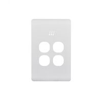 Powermesh -u00a0Multi Purpose Switch 4 Buttonu00a0Maxu00a05AX total, 220-240V 50Hz, 2 or 3 wire auto-sensing (Formerlyu00a0PMPUSWMPV4G)  Leopard White Covers x1 - PMMPS4LEC