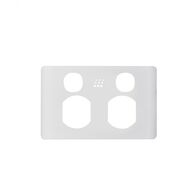 Powermesh - Double Power Point, Switched 2 Gang, 10A 250Vu00a0(formerlyu00a0PMPUPP2GS)  Leopard White Cover x1 - PMPPLEC